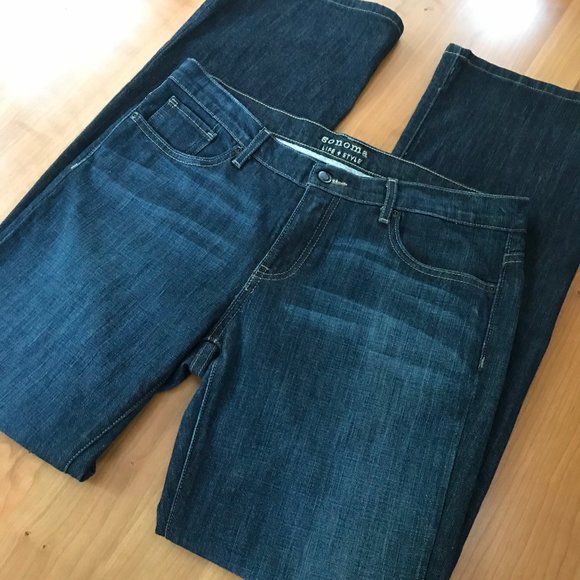 Sonoma Denim - Dark Blue Jeans Sonoma Bootcut Sz 12